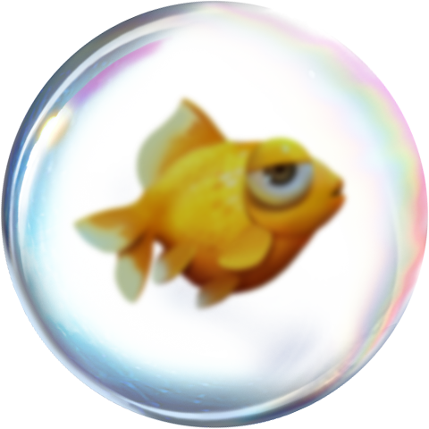 bubble gold fish
